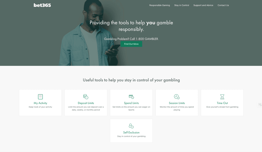 bet365 Casino Michigan Responsible Gambling bet365 Casino Michigan responsible gambling page featuring player protection tools, account limits, and support resources.