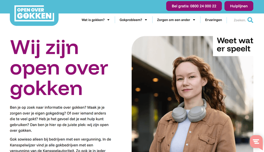 OpenOverGokken informatiepunt voor gokproblemen