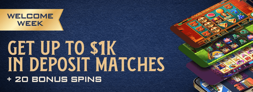 Horseshoe Online Casino Michigan deposit bonus with 200% bonus back up to $1,000