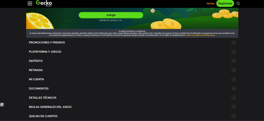 Ayuda y preguntas frecuentes de GeckoPlay Centro de ayuda de GeckoPlay con categorías sobre pagos, retiradas y cuenta