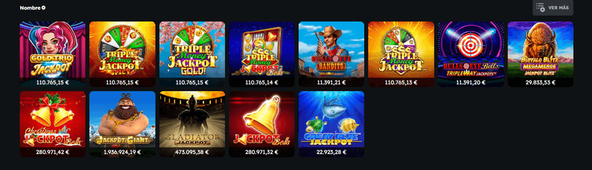 Slots con jackpot progresivo de Casino Barcelona con premios acumulados