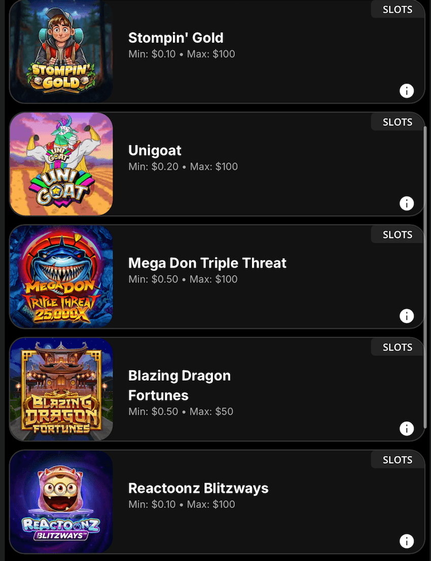Play’n GO Slots at Golden Nugget Casino Play’n GO slots at Golden Nugget Casino, including Stompin’ Gold, Unigoat, Mega Don Triple Threat, Blazing Dragon Fortunes, and Reactoonz Blitzways
