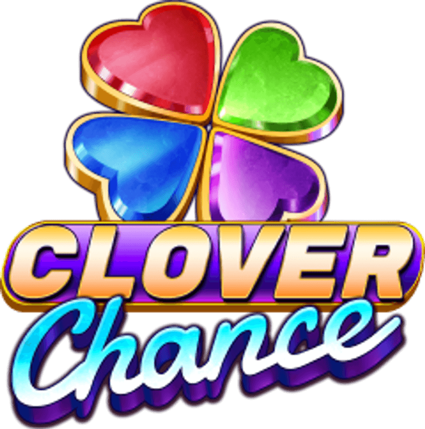 Λογότυπο Clover Chance με πολύχρωμο τετράφυλλο τριφύλλι