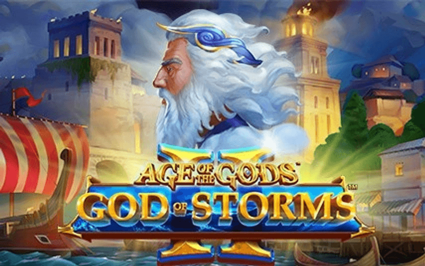Age of the Gods: God of Storms de Playtech Portada de Age of the Gods: God of Storms de Playtech